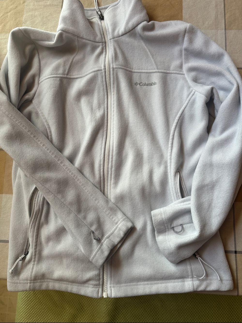 Columbia Light Gray Full-Zip Fleece Jacket